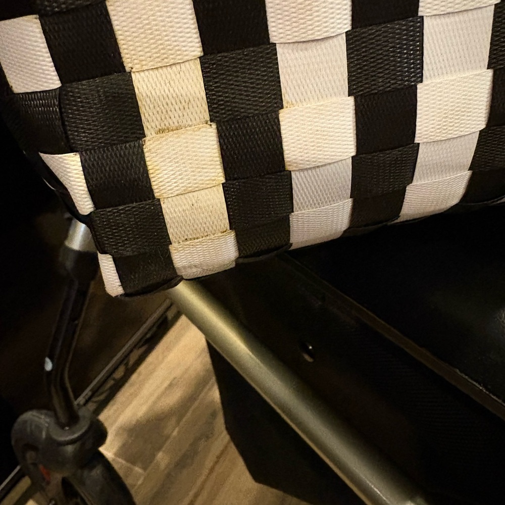 Kate Spade Black and White Woven Tote - Picture 3 of 5